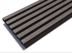 Реечная панель WOODVEX LINES ULTRA 26×223×2900 мм Smoke Grey